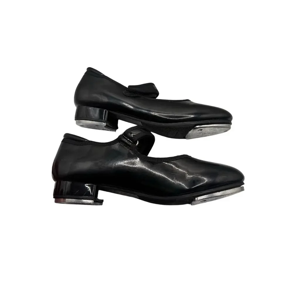Black Mary Jane Tap Shoes Girls Size 2A Dance Recital Practice Performance Jazz